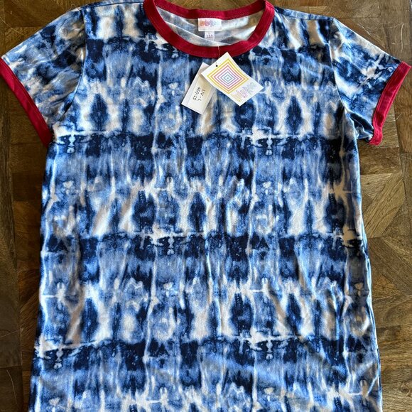 LuLaRoe Tops - LLR Blue/ White tie dye LIV